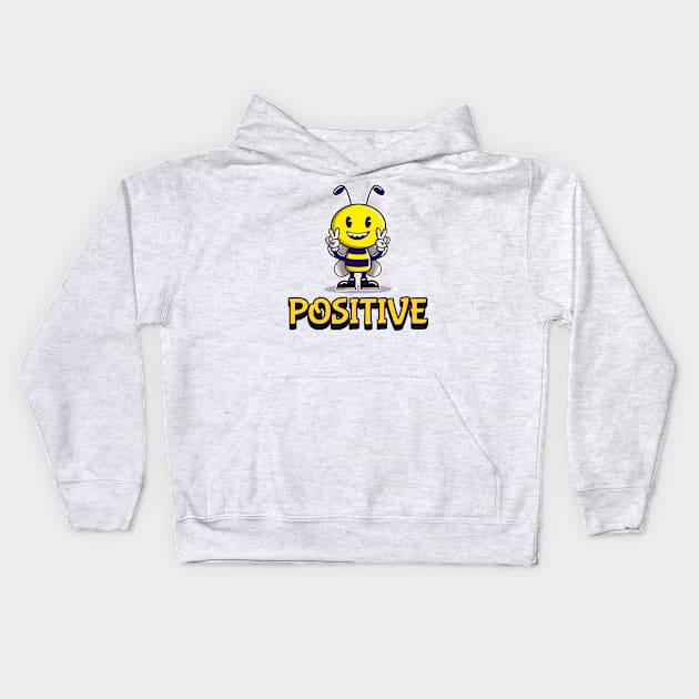 Bee Positive Kids Hoodie by Kylie Paul